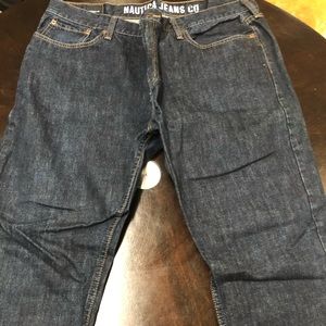 NEVER WORN NAUTICA JEANS 38 x 32 TAPERED FIT